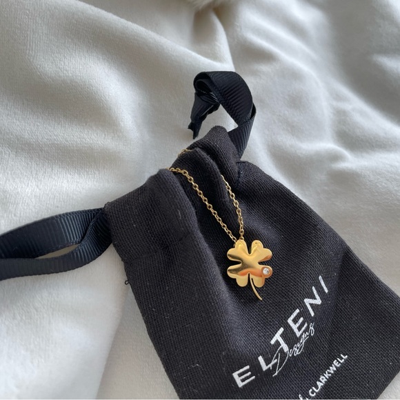 Lucky Stainless Steel Necklace in Silver or Gold - Picture 3 of 4